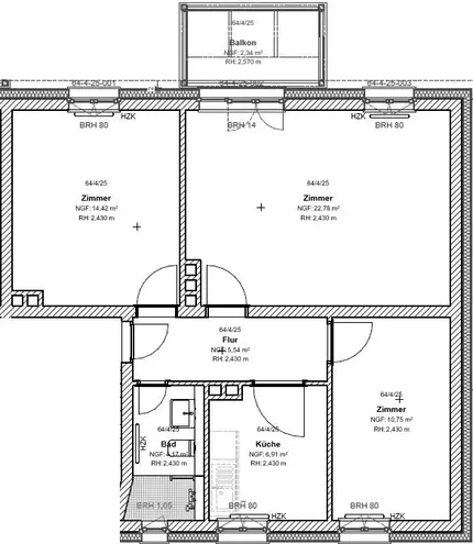 3 Zimmer Wohnung mit 67 m² in Kassel – Bild 2