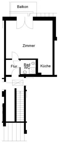 1 Zimmer Wohnung mit 38 m² in Osnabrück – Bild 2