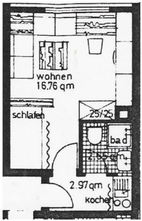 2 Zimmer Wohnung mit 26 m² in Balingen – Bild 5