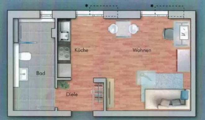1 Zimmer Wohnung mit 31 m² in Karlsruhe – Bild 11