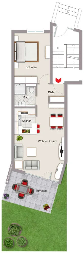3 Zimmer Wohnung mit 52 m² in Böblingen – Bild 11
