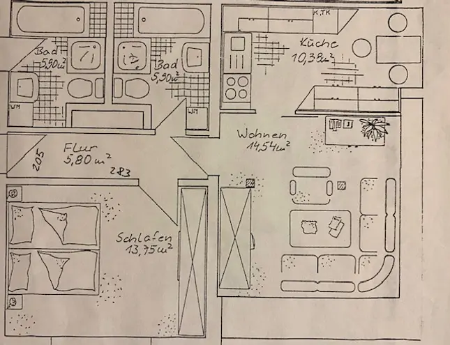 2 Zimmer Wohnung mit 50 m² in Leipzig – Bild 2