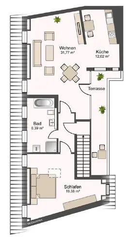 2 Zimmer Wohnung mit 82 m² in Dresden – Bild 2