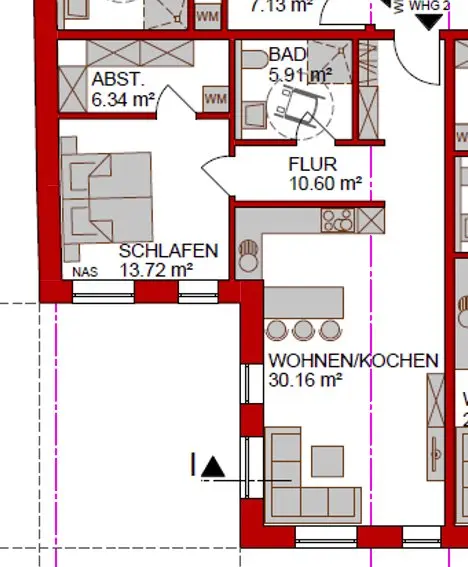2 Zimmer Wohnung mit 60 m² in Rotenburg (Wümme) – Bild 9