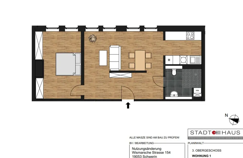 2 Zimmer Wohnung mit 55 m² in Schwerin – Bild 8