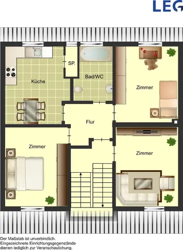 3 Zimmer Wohnung mit 64 m² in Münster – Bild 1