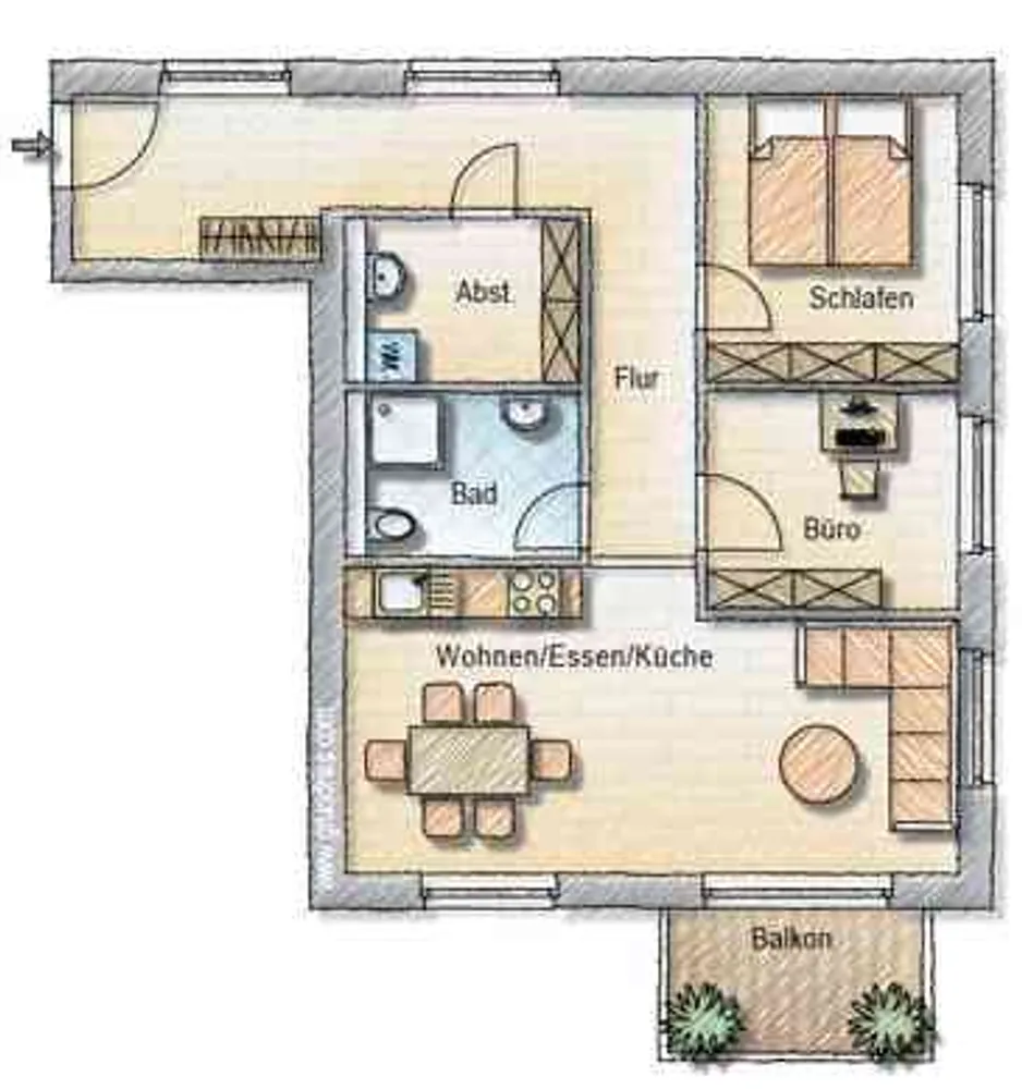 2 Zimmer Wohnung mit 70 m² in Kassel – Bild 3