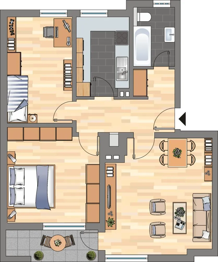 3 Zimmer Wohnung mit 69 m² in Oldenburg – Bild 8