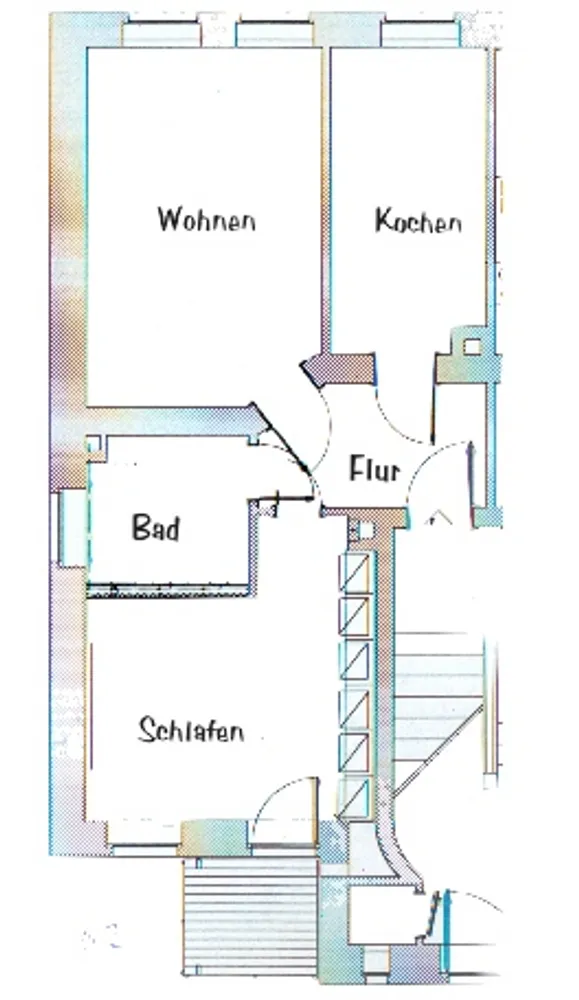2 Zimmer Wohnung mit 55 m² in Leipzig – Bild 2