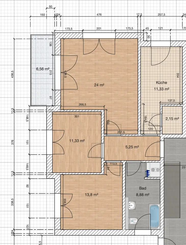 3 Zimmer Wohnung mit 78 m² in Greifswald – Bild 3