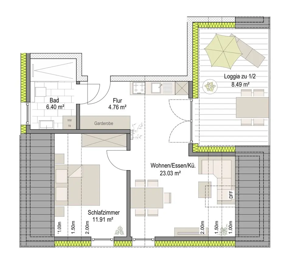 3 Zimmer Wohnung mit 70 m² in Düren – Bild 10