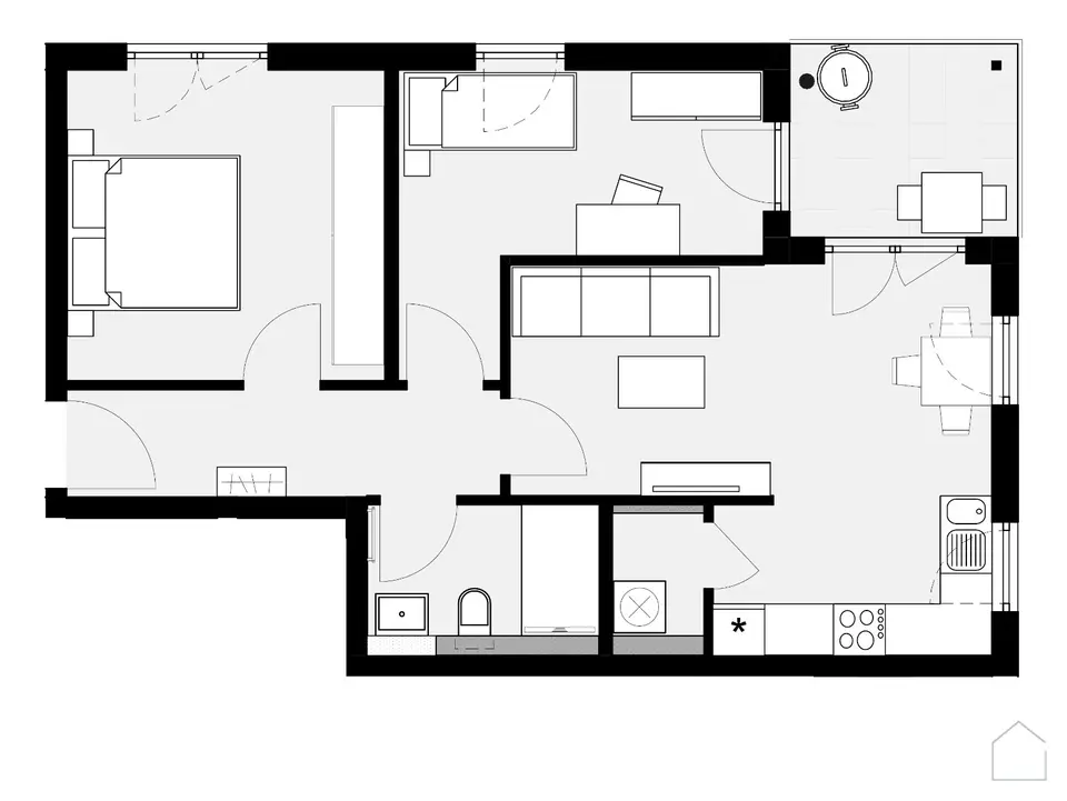 3 Zimmer Wohnung mit 47 m² in Crailsheim – Bild 4
