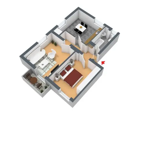 2 Zimmer Wohnung mit 50 m² in Wuppertal – Bild 2