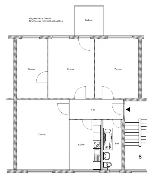 4 Zimmer Wohnung mit 83 m² in Frankfurt am Main – Bild 6
