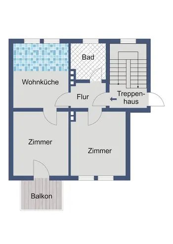 2 Zimmer Wohnung mit 53 m² in Kassel – Bild 4