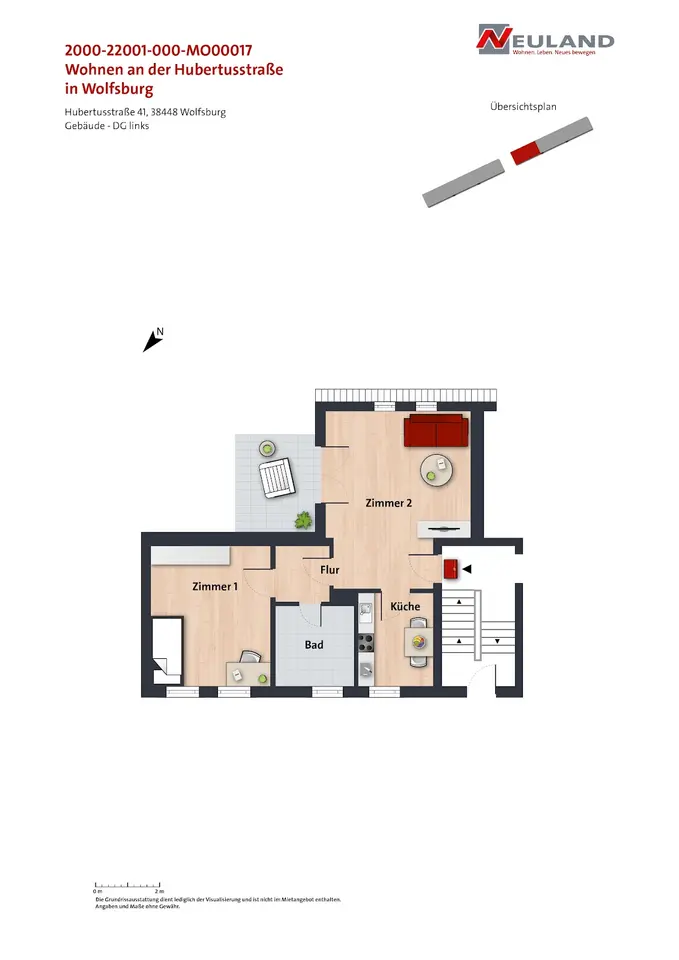 2 Zimmer Wohnung mit 56 m² in Wolfsburg – Bild 5