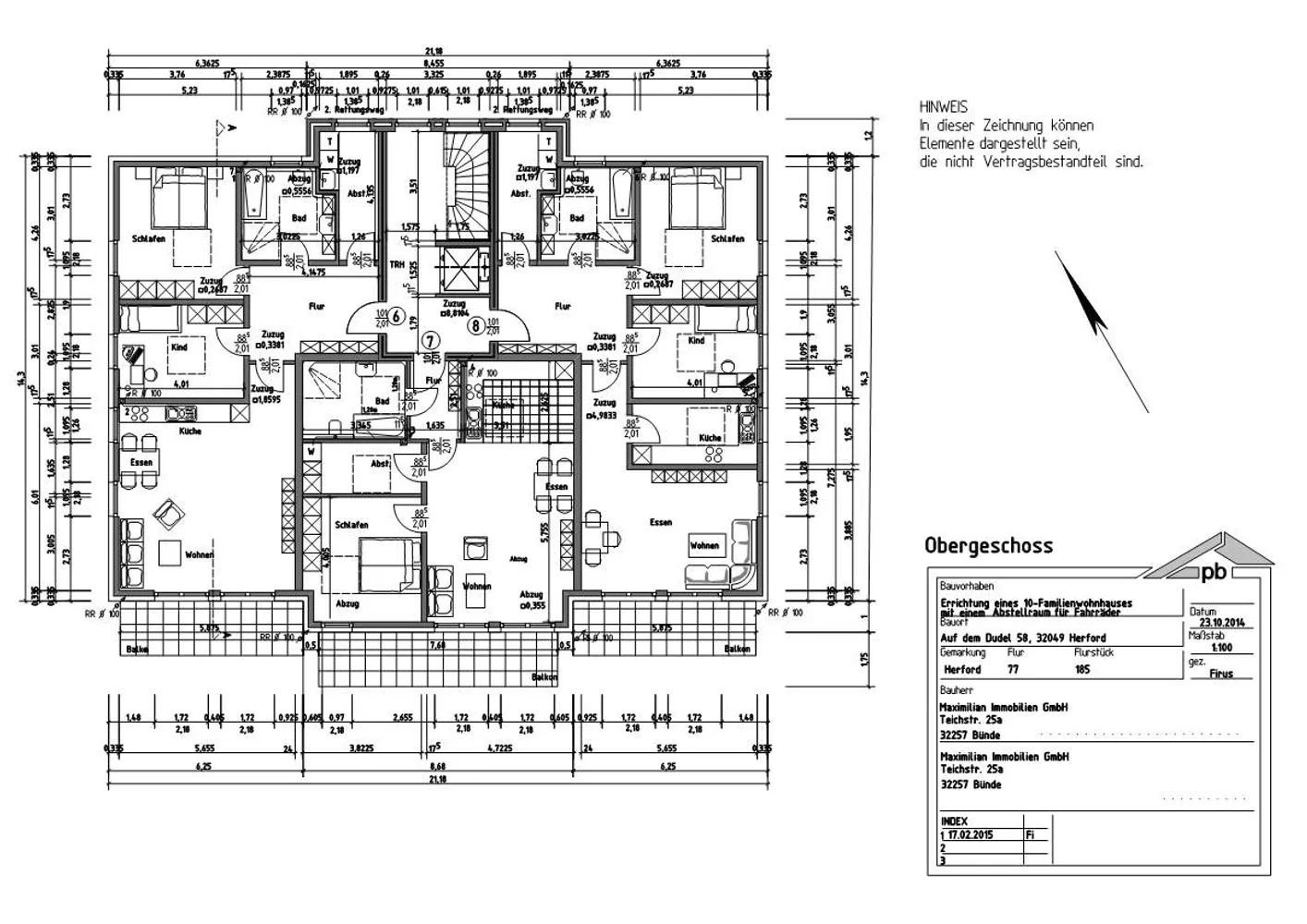 3 Zimmer Wohnung mit 96 m² in Herford – Bild 3
