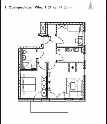 3 Zimmer Wohnung mit 71 m² in Potsdam – Bild 2