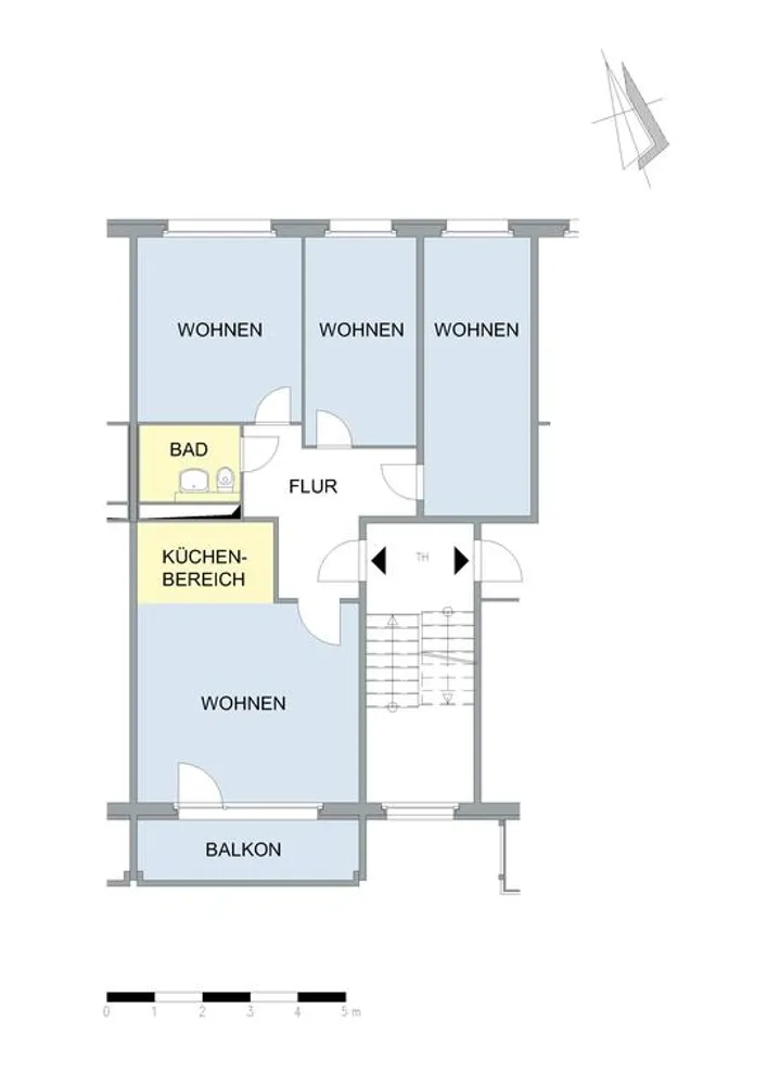 4 Zimmer Wohnung mit 75 m² in Neubrandenburg – Bild 3