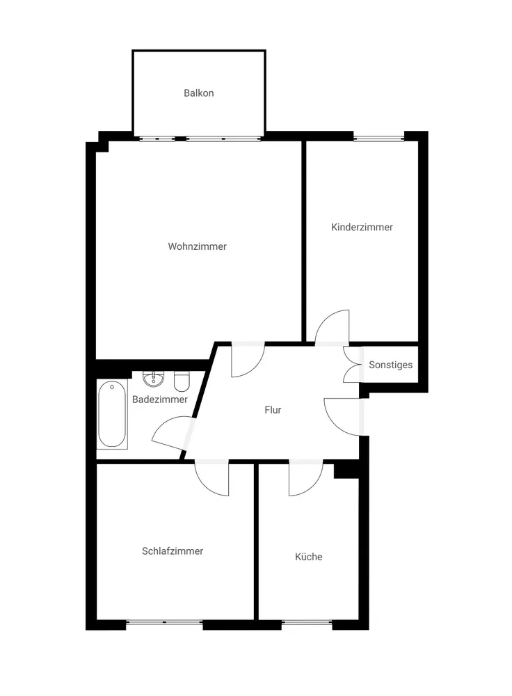3 Zimmer Wohnung mit 81 m² in Erfurt – Bild 2