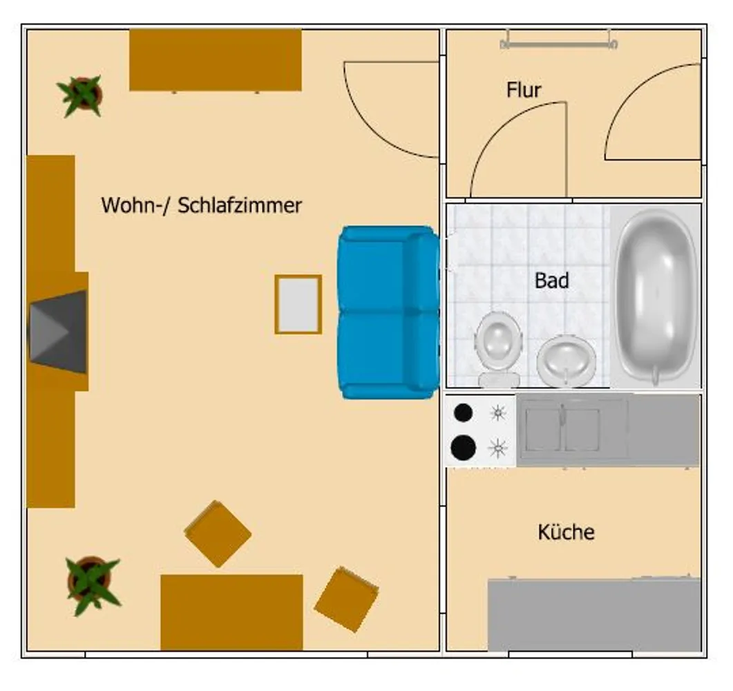 1 Zimmer Wohnung mit 33 m² in Bautzen – Bild 7