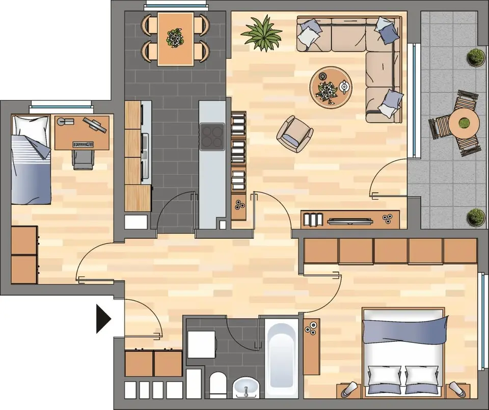 3 Zimmer Wohnung mit 65 m² in Wolfsburg – Bild 5