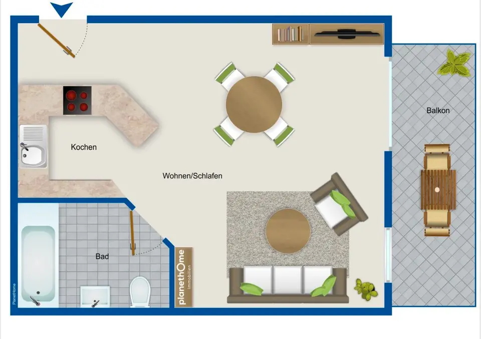 2 Zimmer Wohnung mit 33 m² in Rheinfelden – Bild 4