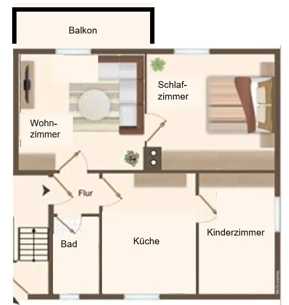 2 Zimmer Wohnung mit 33 m² in Rheinfelden – Bild 8