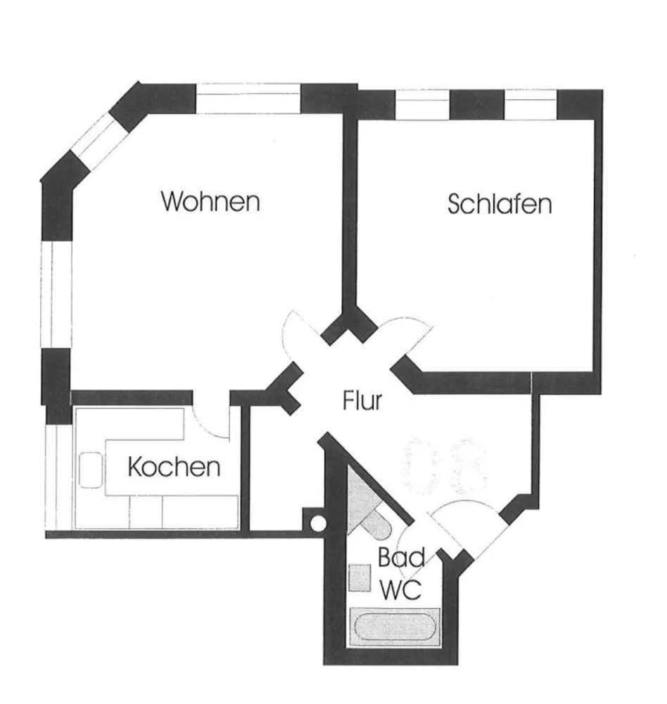 2 Zimmer Wohnung mit 69 m² in Dresden – Bild 3