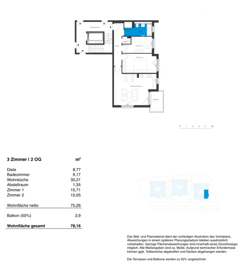 3 Zimmer Wohnung mit 78 m² in Oranienburg – Bild 5