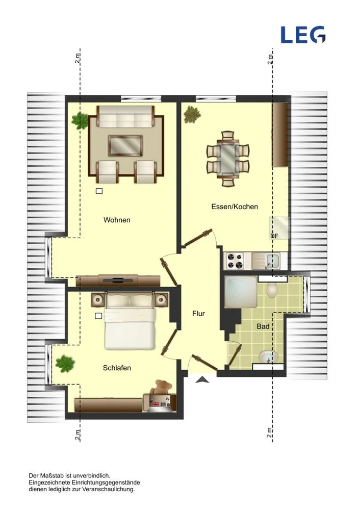 3 Zimmer Wohnung mit 47 m² in Herford – Bild 3