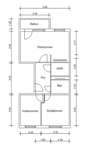 3 Zimmer Wohnung mit 57 m² in Magdeburg – Bild 8