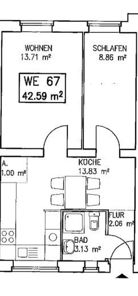 2 Zimmer Wohnung mit 43 m² in Erfurt – Bild 10