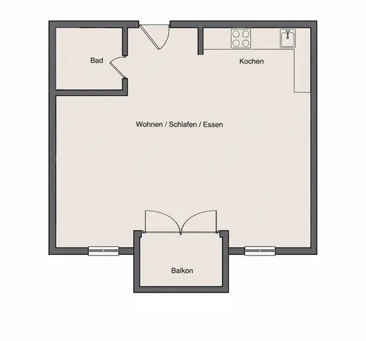 1 Zimmer Wohnung mit 36 m² in Leipzig – Bild 2