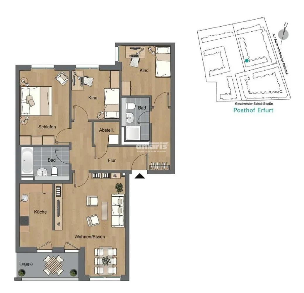 4 Zimmer Wohnung mit 97 m² in Erfurt – Bild 10