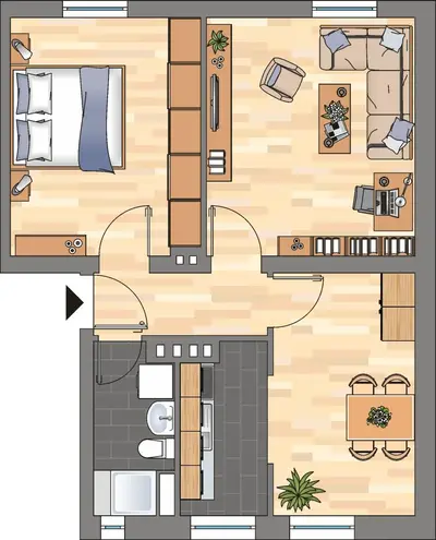 2 Zimmer Wohnung mit 51 m² in Kiel – Bild 5