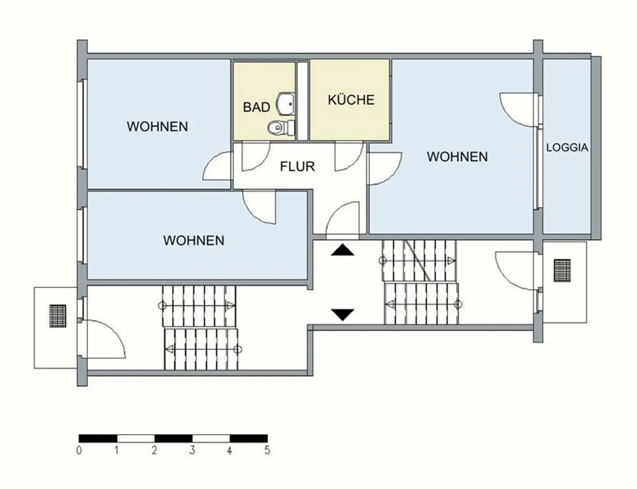3 Zimmer Wohnung mit 62 m² in Neubrandenburg – Bild 2