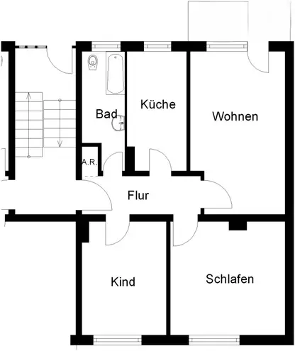 3 Zimmer Wohnung mit 66 m² in Osnabrück – Bild 2