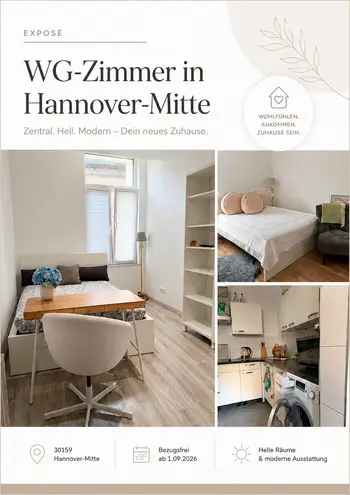 1 Zimmer Wohnung mit 25 m² in Hannover – Bild 1