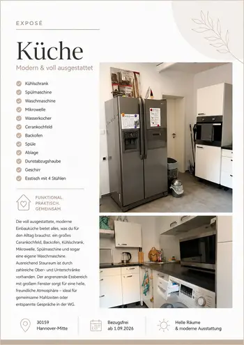 1 Zimmer Wohnung mit 25 m² in Hannover – Bild 2