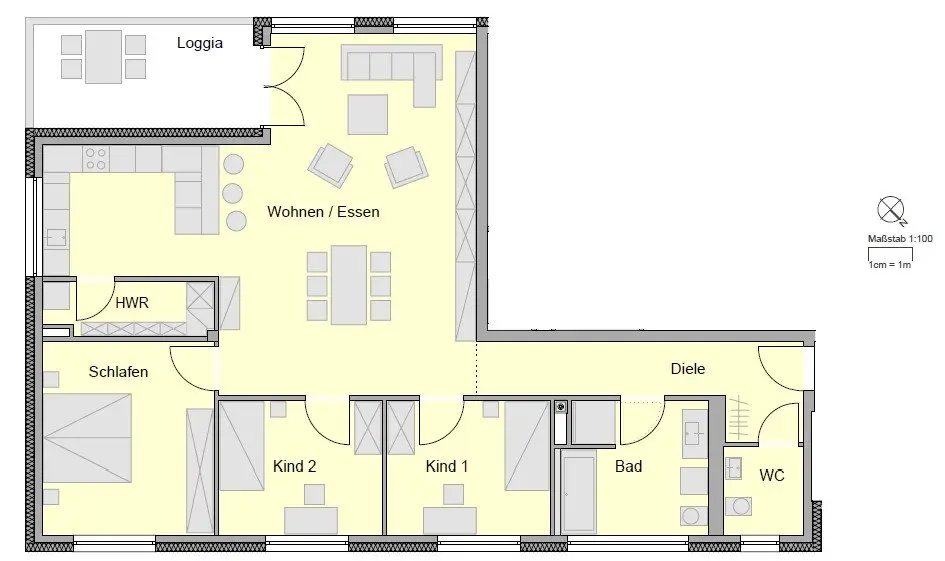 4 Zimmer Wohnung mit 132 m² in Aalen – Bild 3
