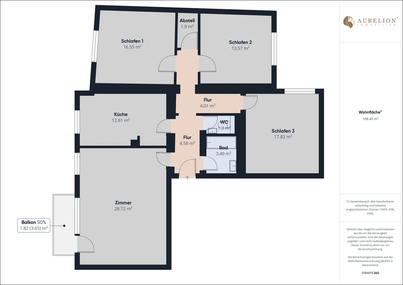 4 Zimmer Wohnung mit 111 m² in Aschaffenburg – Bild 7