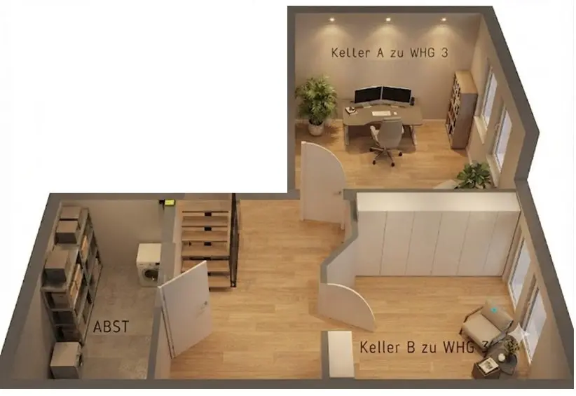 4 Zimmer Wohnung mit 46 m² in Landshut – Bild 3
