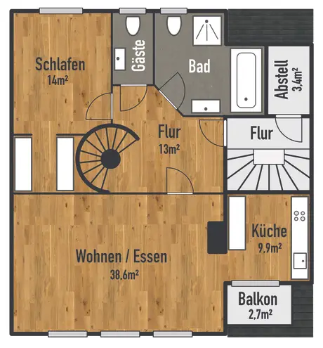 4 Zimmer Wohnung mit 115 m² in Leverkusen – Bild 3