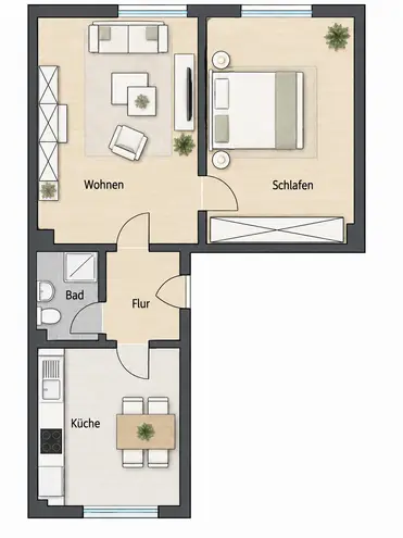 2 Zimmer Wohnung mit 58 m² in Gelsenkirchen – Bild 8