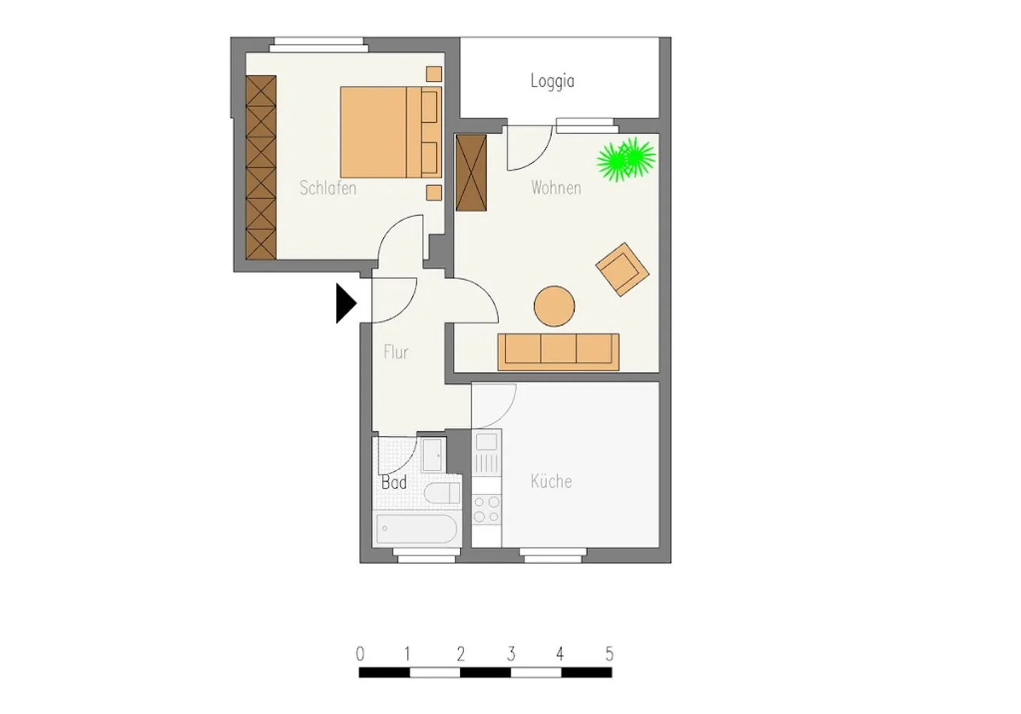 2 Zimmer Wohnung mit 58 m² in Velbert – Bild 3