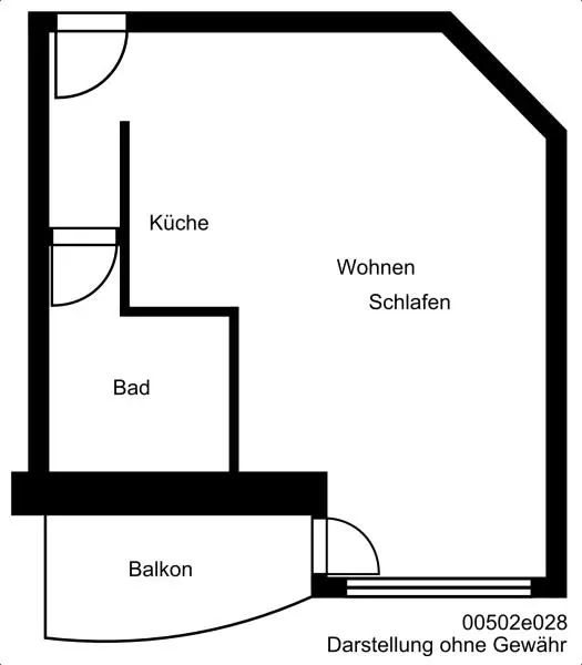 Studio mit 34 m² in Köthen – Bild 4