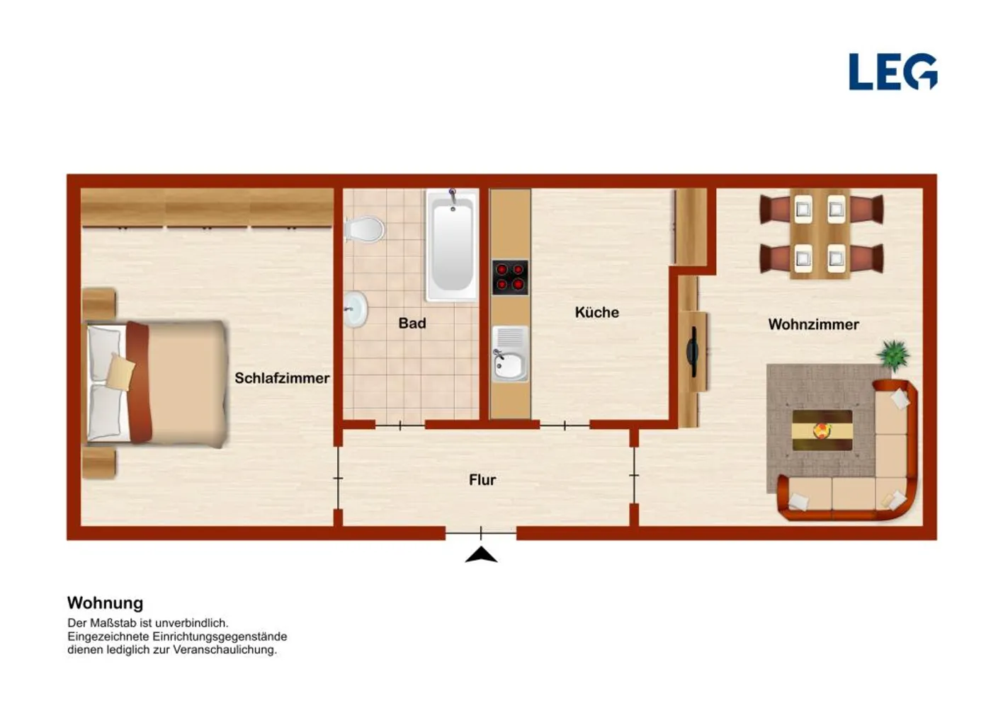 2 Zimmer Wohnung mit 46 m² in Leverkusen – Bild 5
