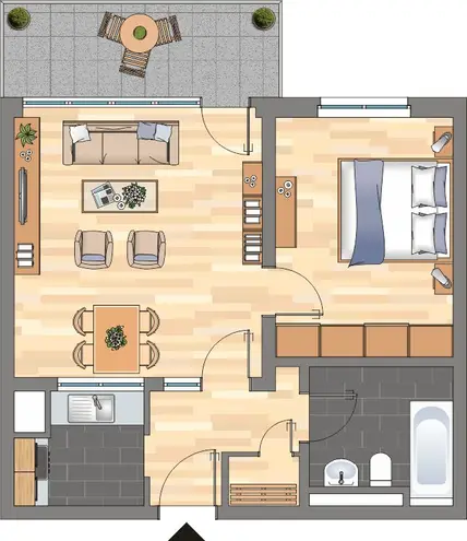 2 Zimmer Wohnung mit 50 m² in Kiel – Bild 3