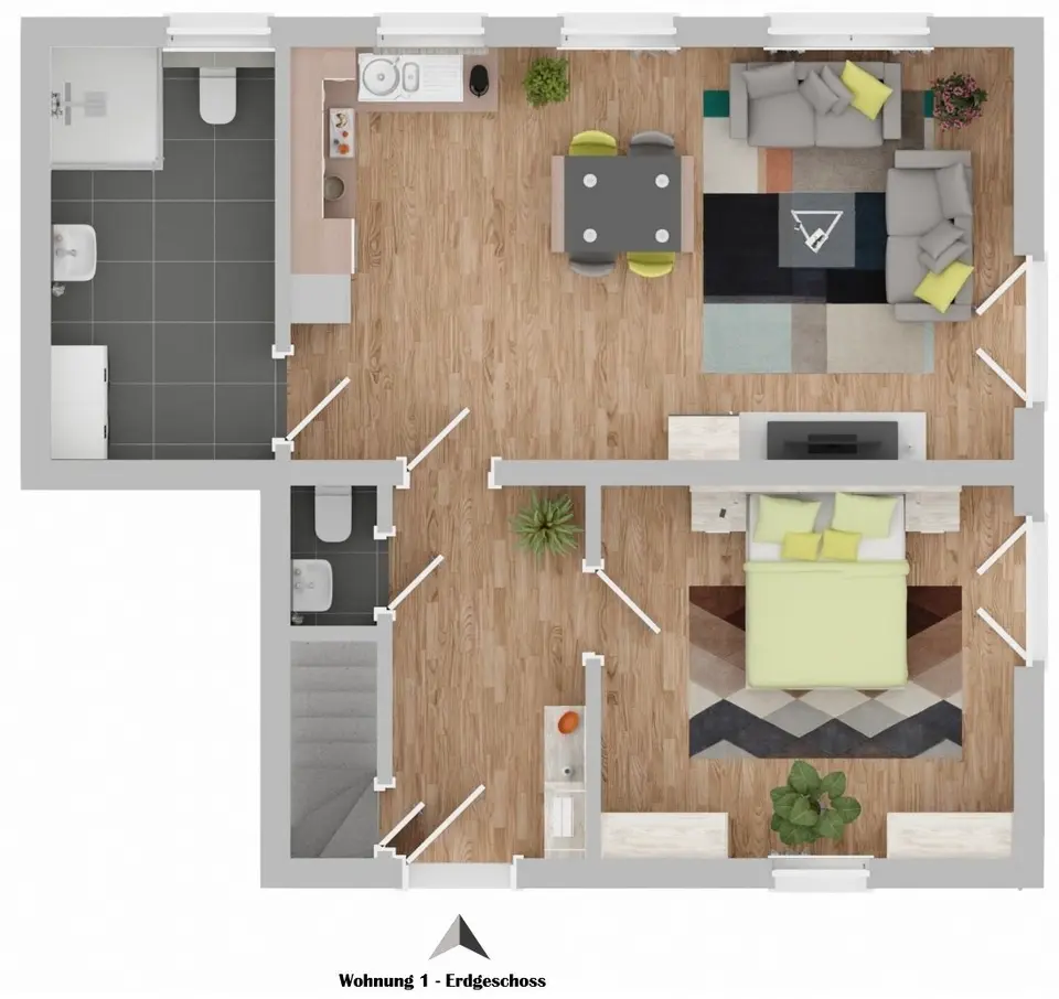 2 Zimmer Wohnung mit 60 m² in Ahaus – Bild 4